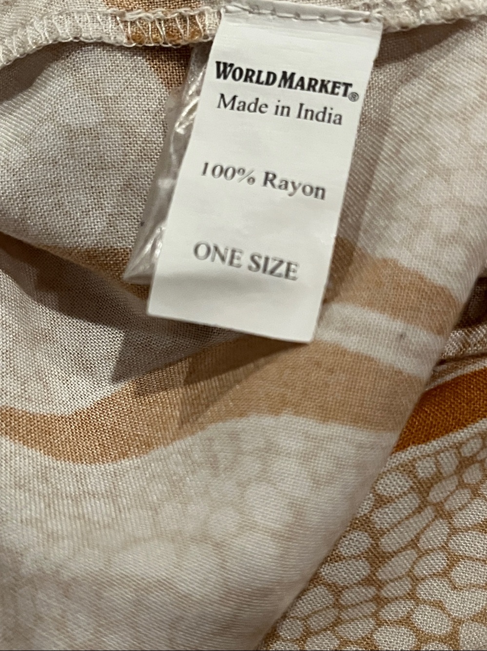 Cost Plus World Market Cream & Rust Botanical Rayon Robe
OS - Picture 11 of 13